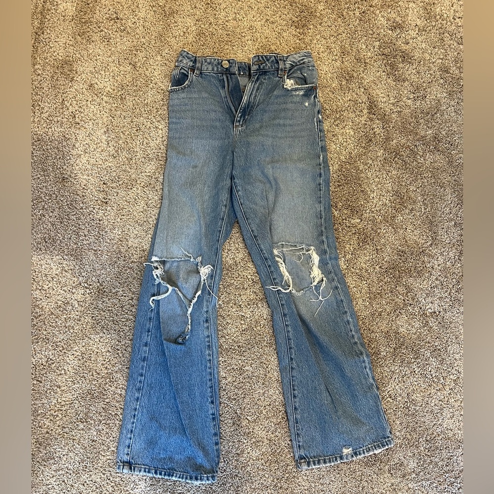 Garage Ripped High Rise Jeans